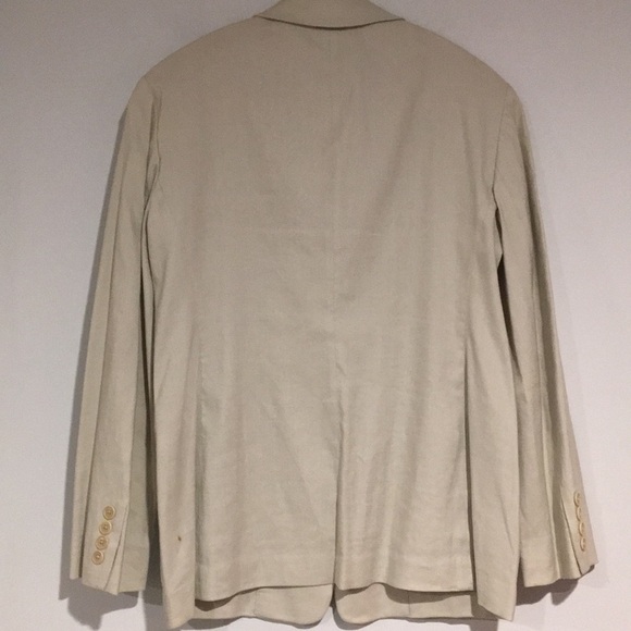 Lauren Ralph Lauren Petites natural linen blazer size 8P - Picture 4 of 7